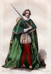 Portrait of Francois de Bonne, duc de Lesdiguieres (1543-1626), French soldier and Constable of France
